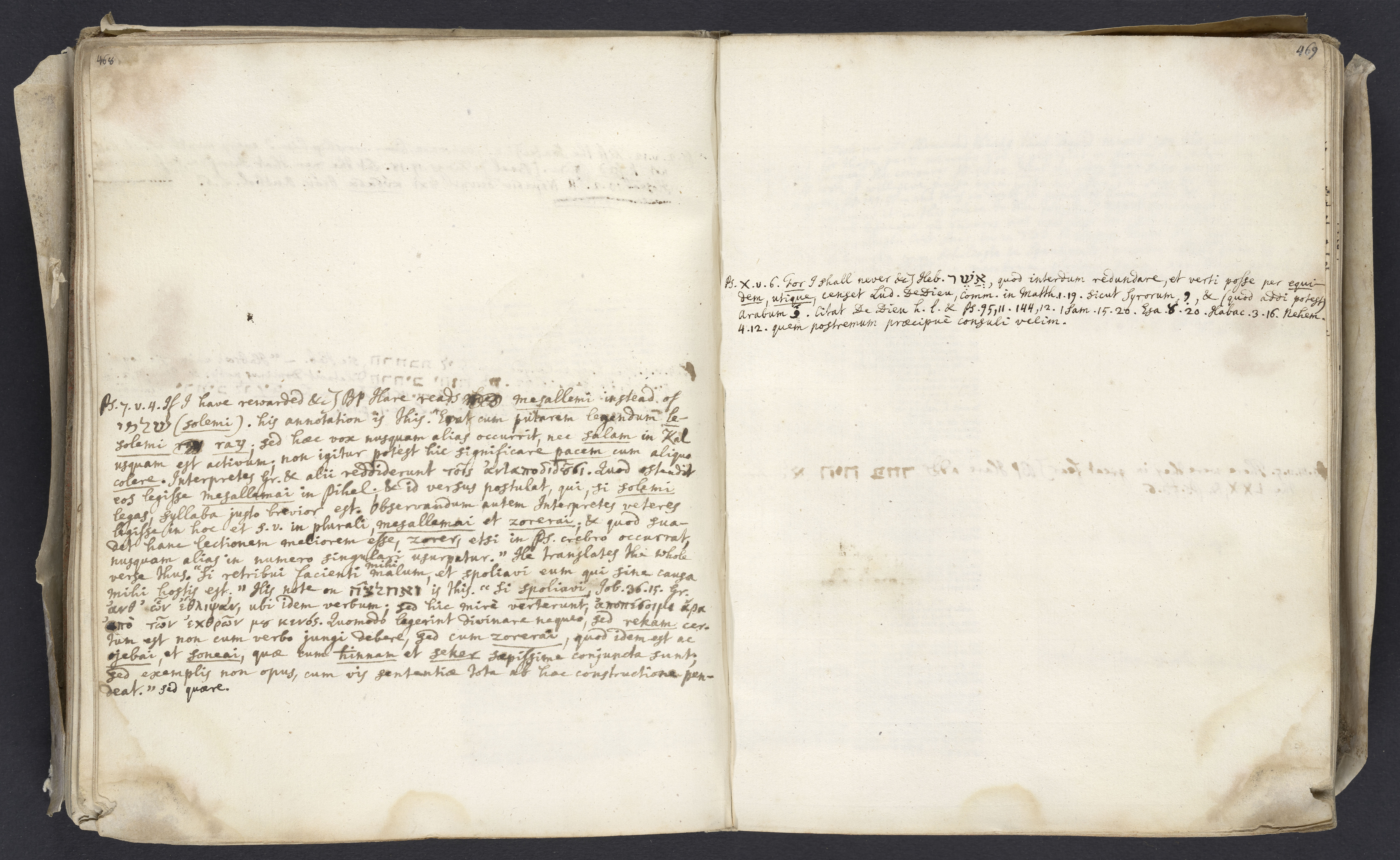 The Holy Bible, containing the Old Testament from Kings II to Ezekiel, with manuscript notes and commentary by James Merrick